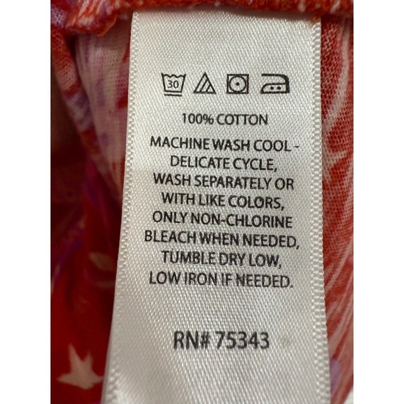 Sigrid Olsen NWT Tropical Hawaiian Pineapple Bird Collared Tank Size Medium - Picture 5 of 5